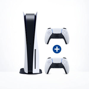 PS5 Console standard Sony PlayStation (avec lecteur) inclus 2x manette Dualsense compatibles pour PS5