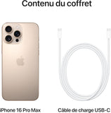 Apple iPhone 16 Pro Max (512 Go) - Titane Sable