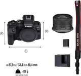 Canon EOS R10 Appareil Photo Hybride Format APS-C 24 Mpixels Noir Plus Objectif Canon RF-S 18-45mm F4.5-6.3 is STM Standard