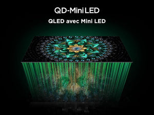 TCL 75Q6C QD-Mini LED TV, 4K HDR Premium 1000nits, Smart TV alimenté par Google (Dolby Vision IQ et Atmos, système Audio Onkyo 2.1, Motion Clarity Pro 144Hz, Game Master, contrôle Vocal Mains Libres)
