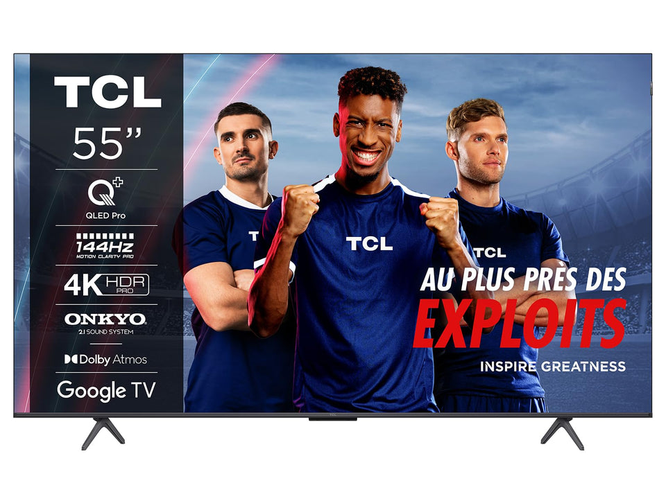 TCL 98T8C 98" QLED 4K HDR Ultra HD TV, Smart TV Powered by Google TV (Dolby Vision & Atmos, 144Hz Motion Clarity Pro, FreeSync, Onkyo 2.1 Sound, Voice Control)