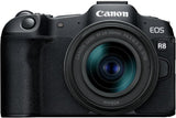 Canon EOS R8 + RF 24-50mm F4.5-6.3 - Appareil Photo Numérique Hybride - Capteur CMOS Plein Format 24,2 Mpx - Appareil Photo Dual Pixel CMOS AF II - Écran Tactile LCD - Compatibilité UVC-UAC