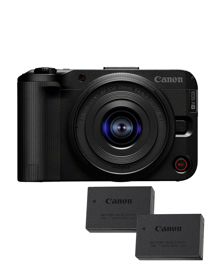 Canon EOS R50 V + RF-S 14-30mm F4-6.3 is STM PZ - Appareil pour Le Vlog Compatible avec l'Objectif Canon RF | Matériel pour Créateurs de Contenu | Vlog et Voyage | Connexion Bluetooth