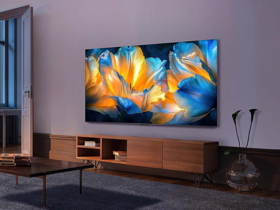 TCL 75Q6C QD-Mini LED TV, 4K HDR Premium 1000nits, Smart TV alimenté par Google (Dolby Vision IQ et Atmos, système Audio Onkyo 2.1, Motion Clarity Pro 144Hz, Game Master, contrôle Vocal Mains Libres)