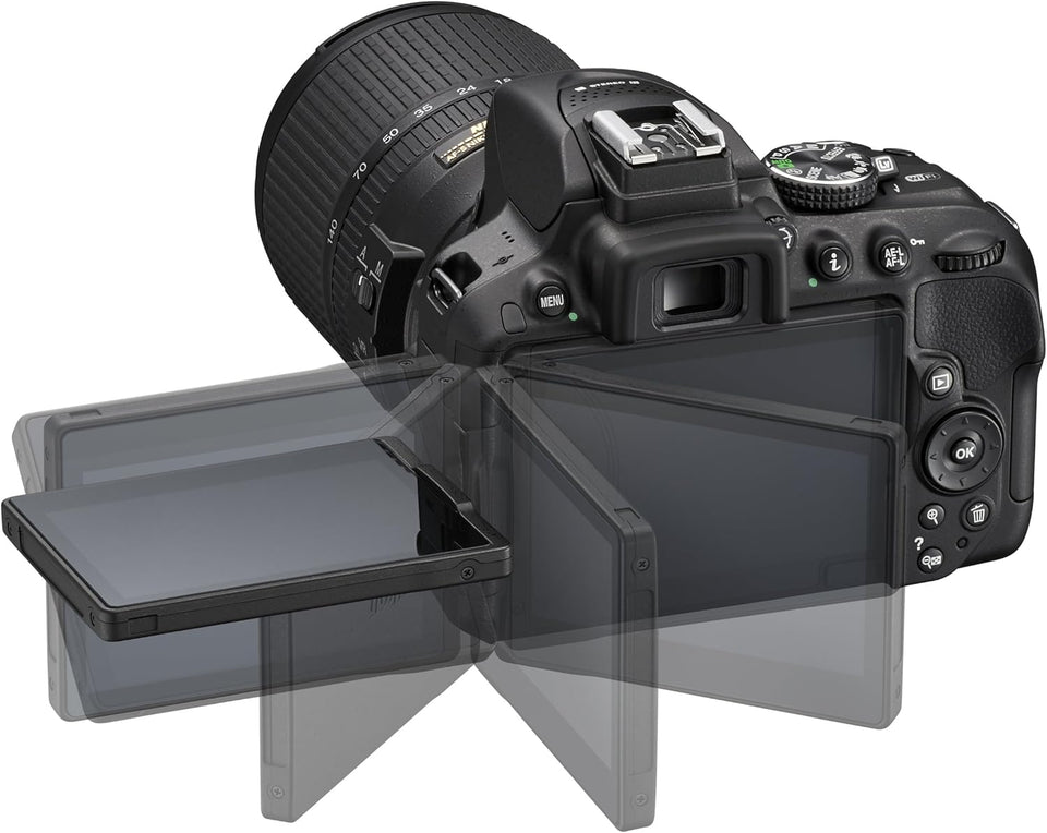 Nikon D5300 Appareil photo numérique Réflex 24,2 Mpix Kit Objectif AF-S 18-55 mm VR II Noir