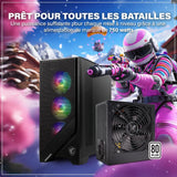 HYPER BYTE® Basic Gaming PC - Ordinateur avec AMD Ryzen 7 5700G avec 4,6 GHz | Radeon Vega 8 | 32GO DDR4 RAM | 1TB SSD | Silent Water Cooling | Gamer Tower Desktop | WLAN | Win11 Pro