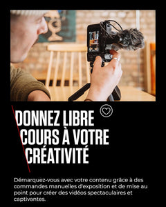 Canon EOS R50 V + RF-S 14-30mm F4-6.3 is STM PZ - Appareil pour Le Vlog Compatible avec l'Objectif Canon RF | Matériel pour Créateurs de Contenu | Vlog et Voyage | Connexion Bluetooth