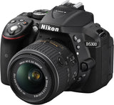 Nikon D5300 Appareil photo numérique Réflex 24,2 Mpix Kit Objectif AF-S 18-55 mm VR II Noir