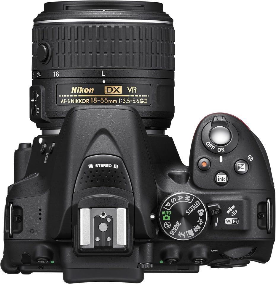 Nikon D5300 Appareil photo numérique Réflex 24,2 Mpix Kit Objectif AF-S 18-55 mm VR II Noir
