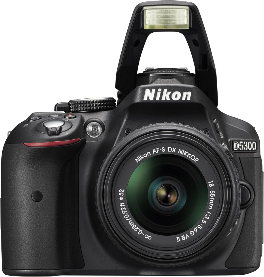 Nikon D5300 Appareil photo numérique Réflex 24,2 Mpix Kit Objectif AF-S 18-55 mm VR II Noir
