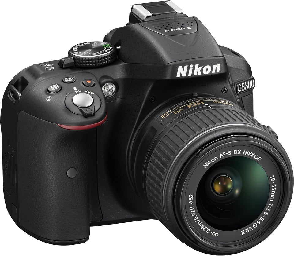 Nikon D5300 Appareil photo numérique Réflex 24,2 Mpix Kit Objectif AF-S 18-55 mm VR II Noir
