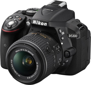 Nikon D5300 Appareil photo numérique Réflex 24,2 Mpix Kit Objectif AF-S 18-55 mm VR II Noir